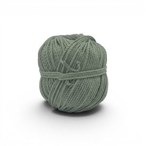Pelote Coton Recyclé Macramé 2mm Gamme Teinture Végétale – Aloë Vera