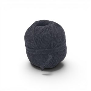 Pelote 100m coton recyclé macramé 2mm – Anthracite