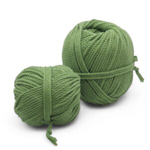 Pelote Coton Recyclé Macramé 3mm Gamme Teinture Végétale – Alöé Vera