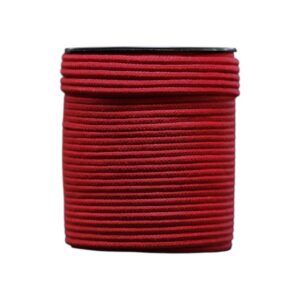 Tresse en coton 4 mm Gamme Organique - Bobine de 100M - Bordeaux