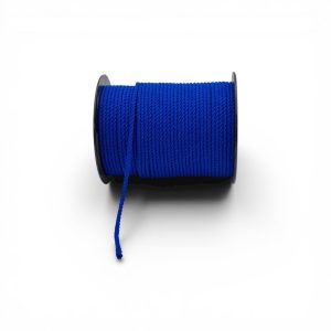 Corde coton torsadé Coton régénéré 4mm - Bleu Kapwani - Au mètre