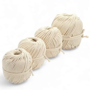 Pelote Coton Macramé Gamme Teinture Organique – Ecru