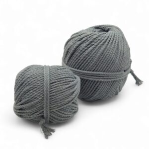 Pelote Coton Recyclé Macramé 3mm Gamme Teinture Végétale –Ecorce