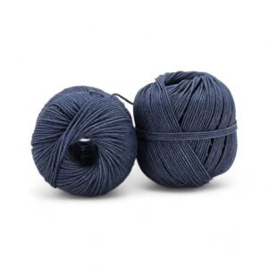 Pelote de ficelle de lin poli 15/3 Bleu