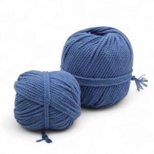 Pelote Coton Recyclé Macramé 3mm Gamme Teinture Végétale – Indigo
