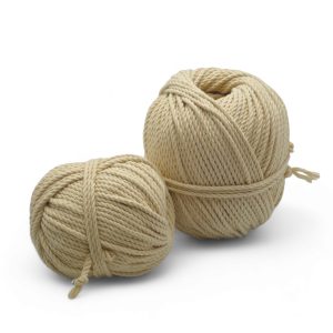 Pelote Coton Recyclé Macramé 3mm Gamme Teinture Végétale – Blé