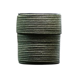 Tresse en coton 4 mm Gamme Eco-jean - Kaki