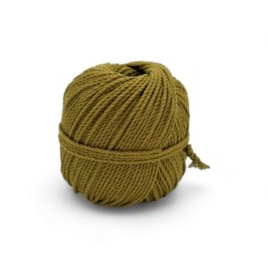 Pelote 100m Coton Macramé 3mm Gamme Teinture Organique – Vert Olive
