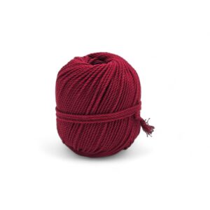 Pelote 100m Coton Macramé 3mm Gamme Teinture Organique –Bordeaux
