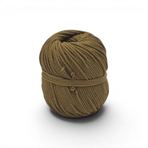 Pelote 100m Coton Macramé 2mm Gamme Teinture Organique – Vert Olive