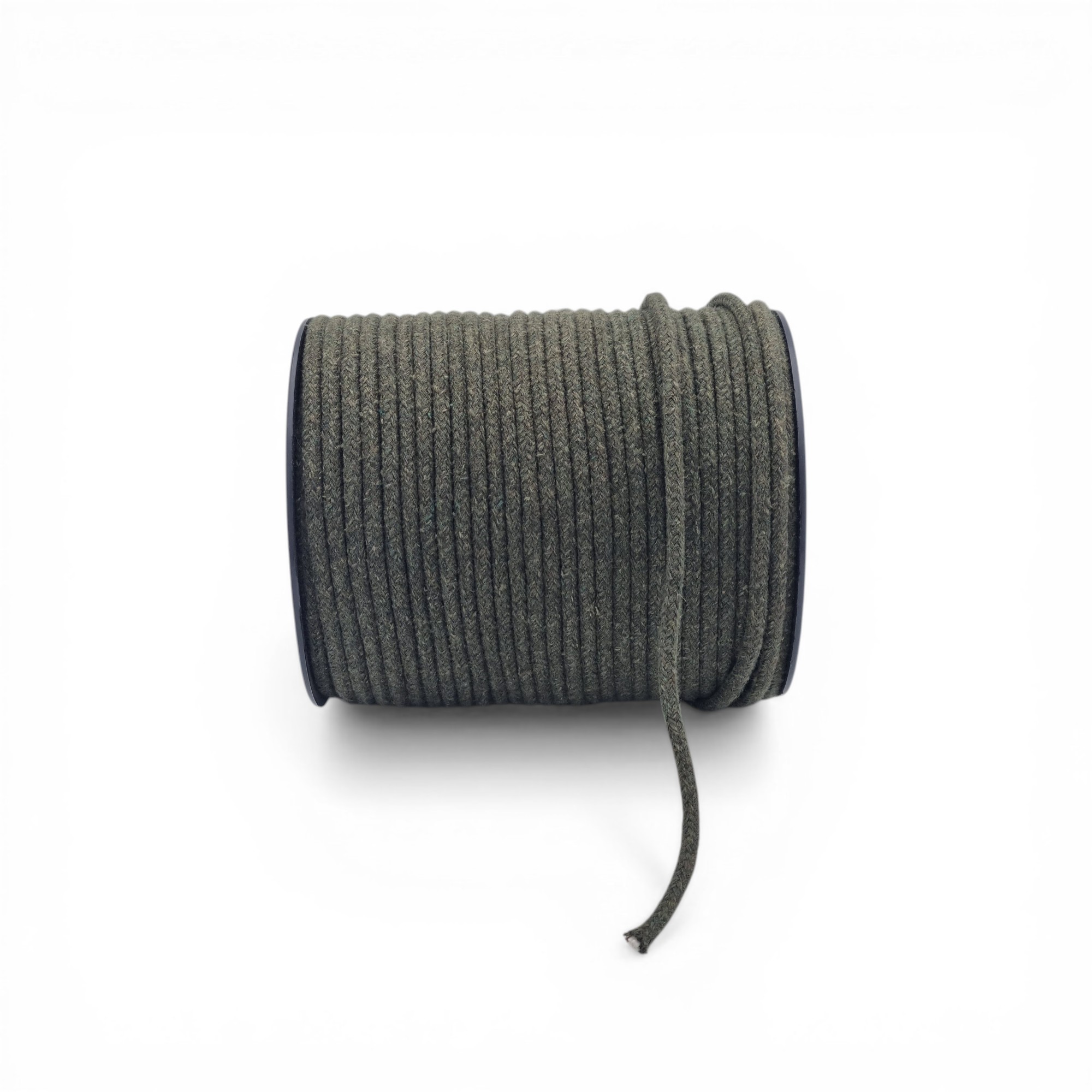 Tresse en coton 4 mm Gamme Eco-jean - Kaki – Image 3