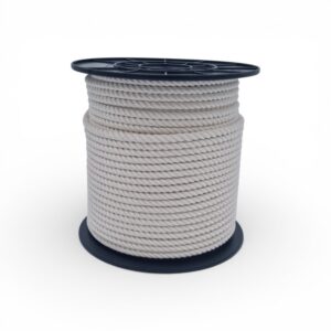 Corde coton torsadé Coton Organique - Rouleau de 100M- Ecru